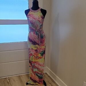 BCBGMaxAzria Vibrant Multicolor Maxi Dress